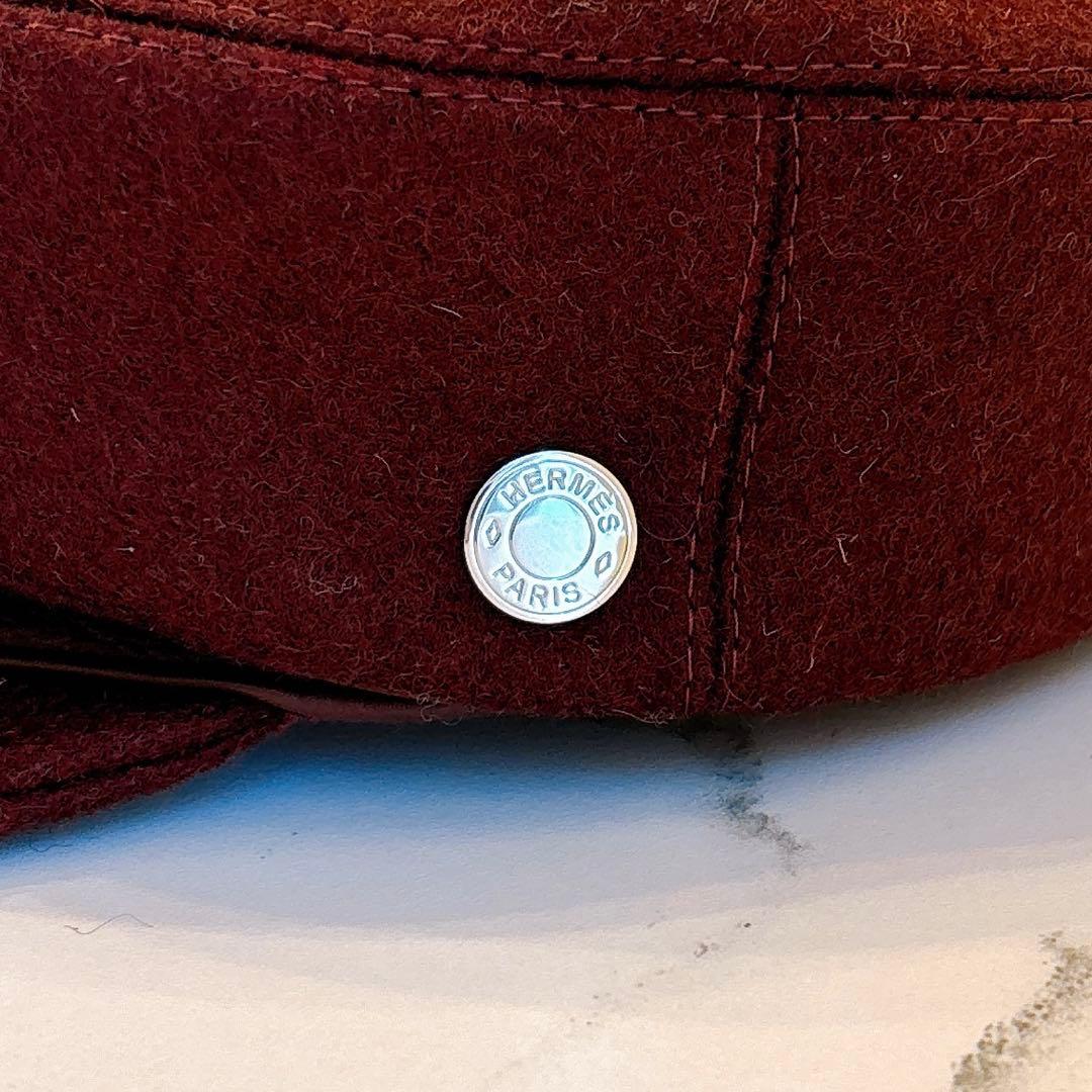 エルメス　キャスケット　セリエ　ボルドー　サイズ57