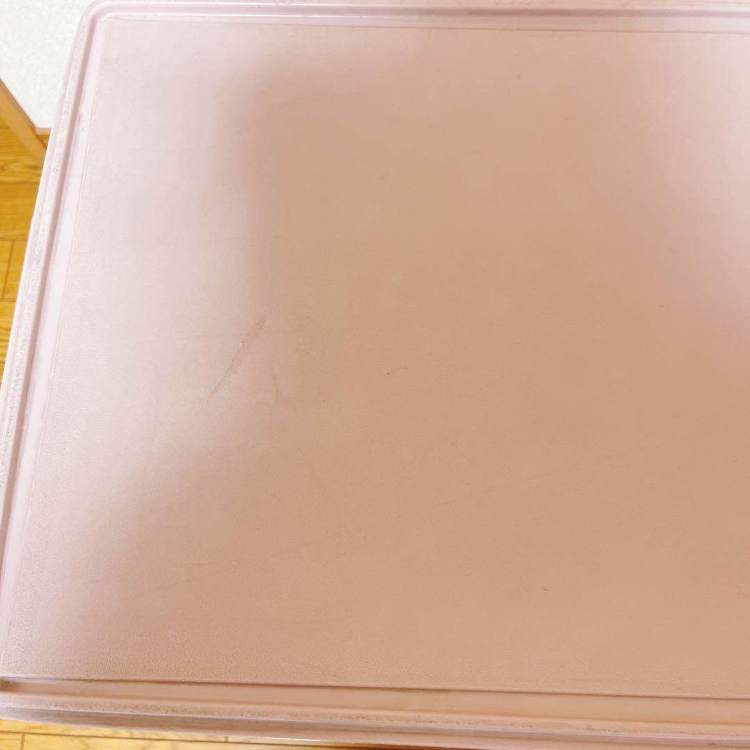 ★タッパーウェア ロングケース 衣装ケース ピンク3個 廃番品