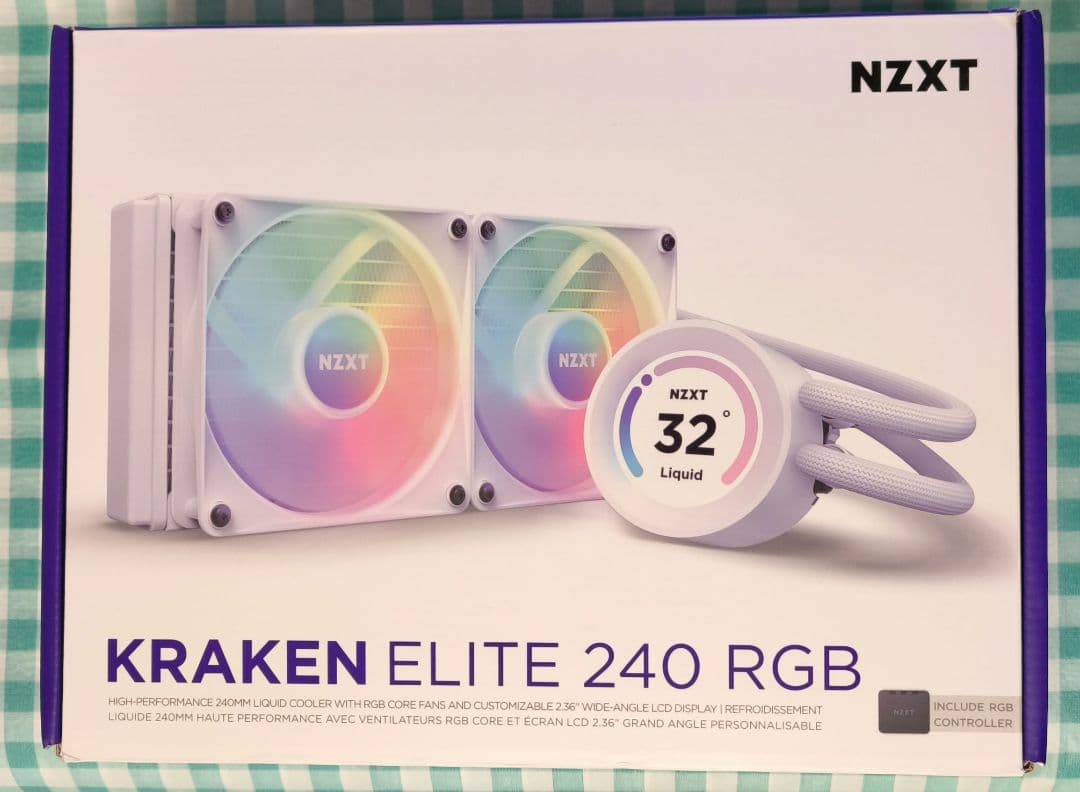 【ジャンク】NZXT KRAKEN ELITE 240 RGB。