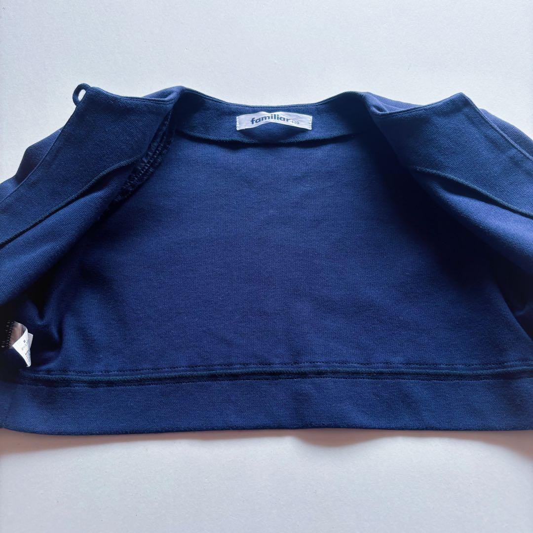 familiar アンサンブル ファミリアチェック ボレロ ワンピース 110