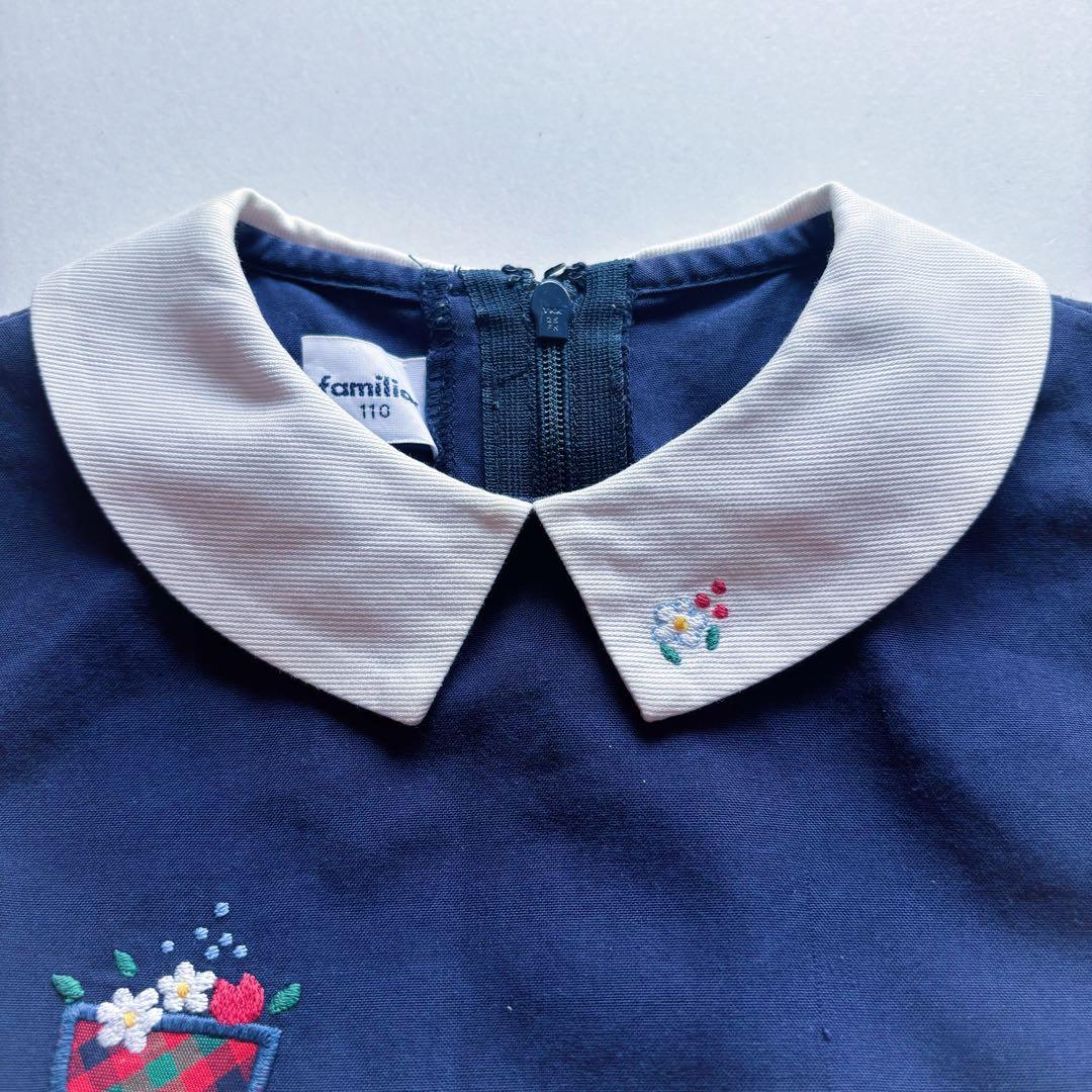 familiar アンサンブル ファミリアチェック ボレロ ワンピース 110