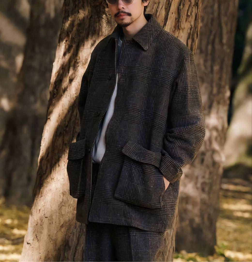 ほぼ未使用 定価13万 Caledoor British wool カバーオール