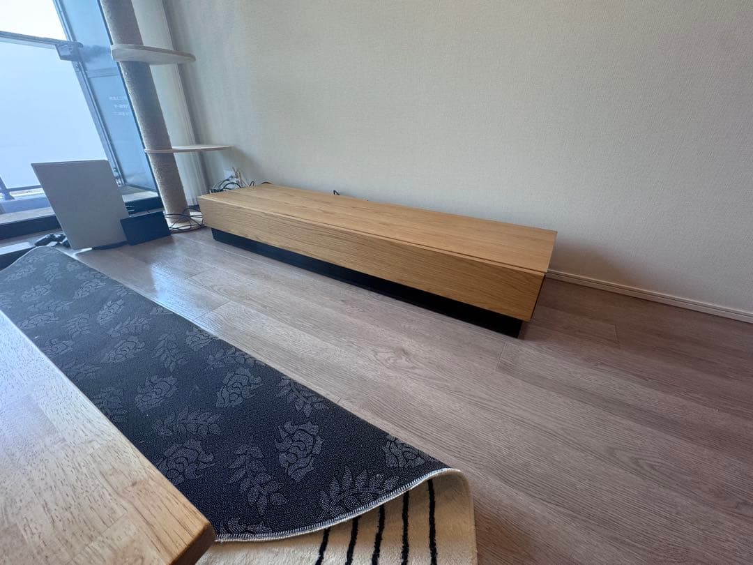 美品 ラッシュルーム テレビ台 160cm ナチュラル テレビボード 木材