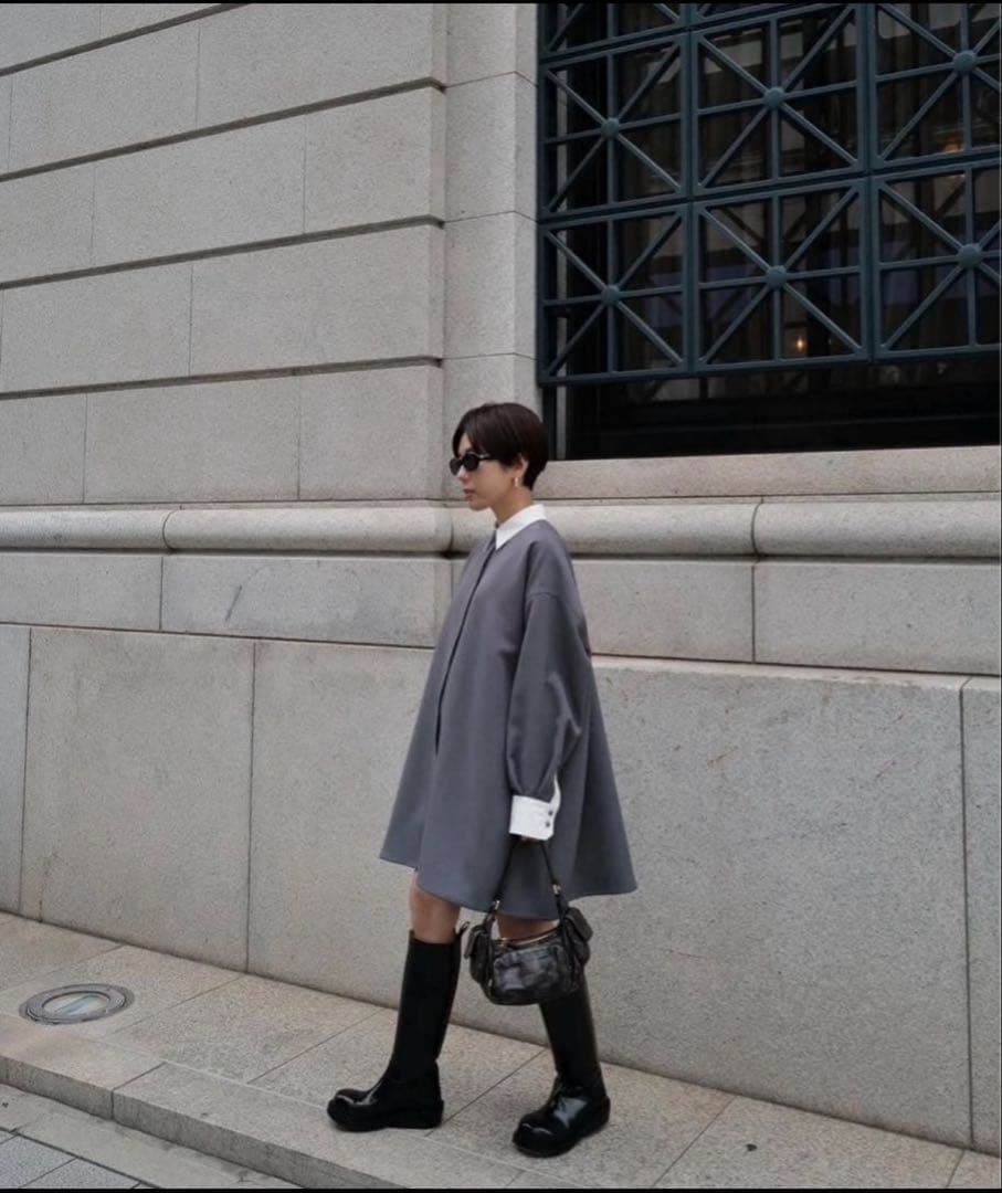 macchat マチャット　シャツワンピース