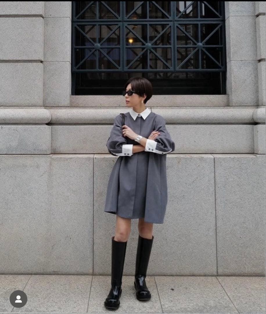 macchat マチャット　シャツワンピース