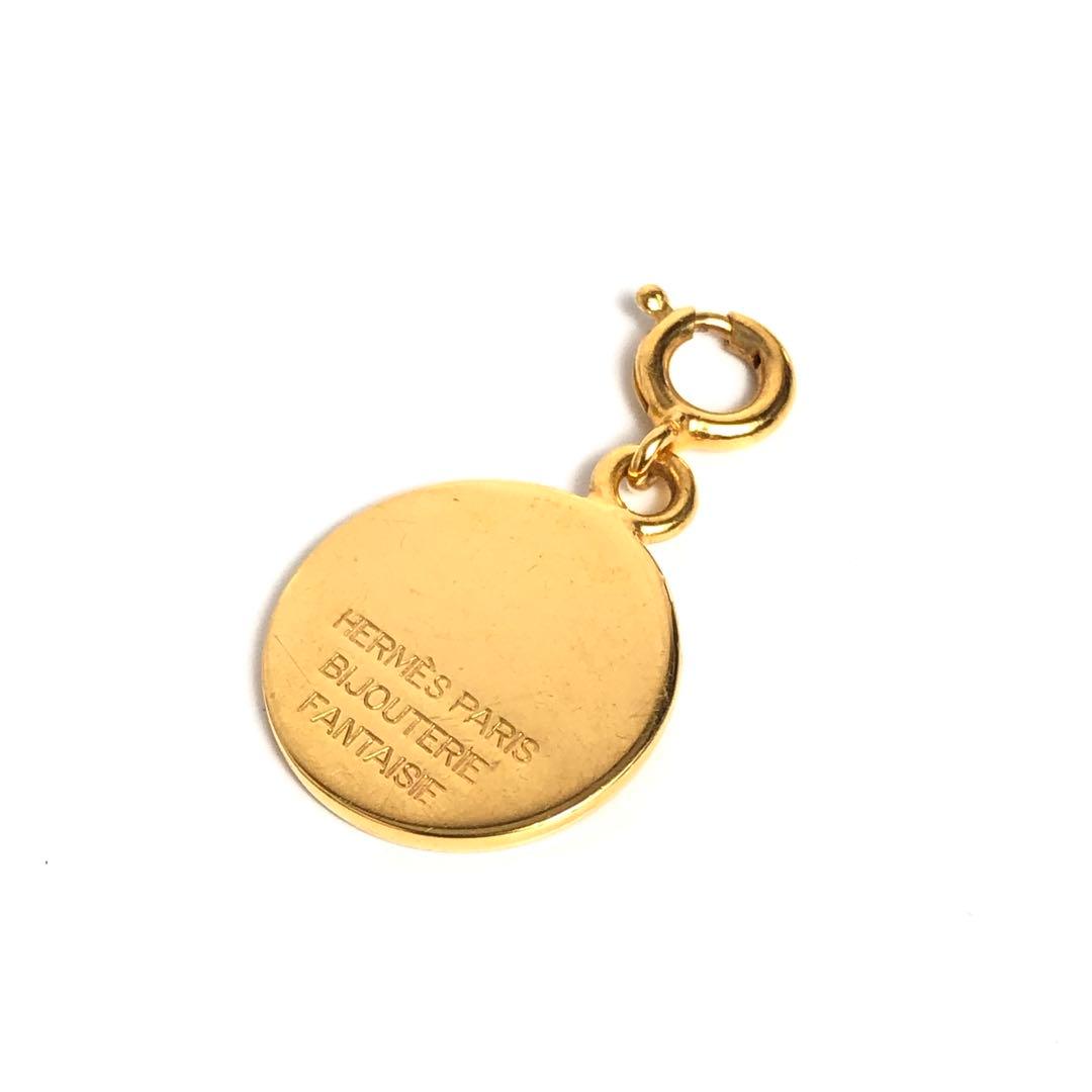 HERMES エルメス セリエ ペンダントトップ ゴールドカラー チャーム ミニ