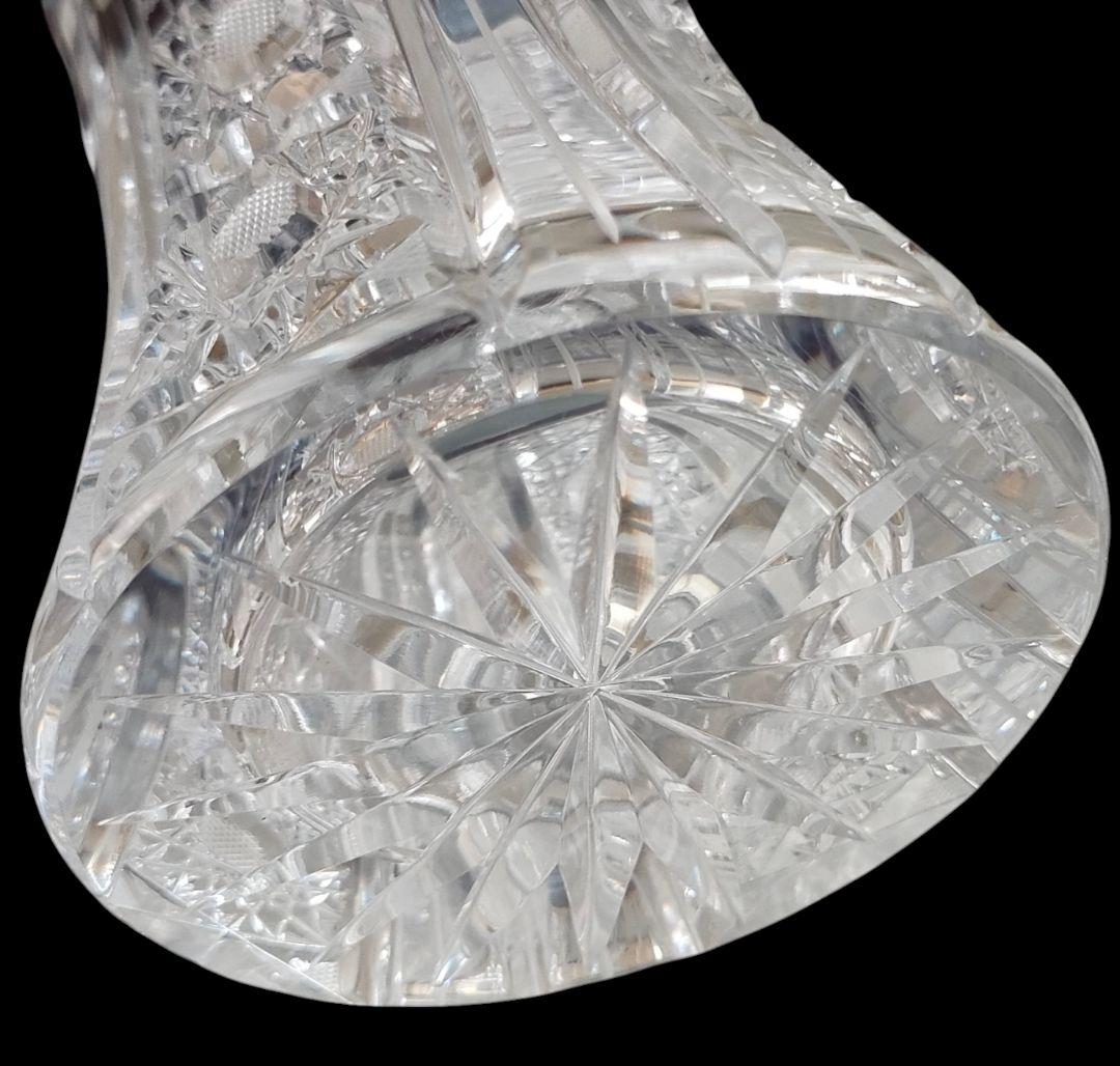 【Bohemia Crystal】ラスカ ボヘミアクリスタル 花瓶 未使用品