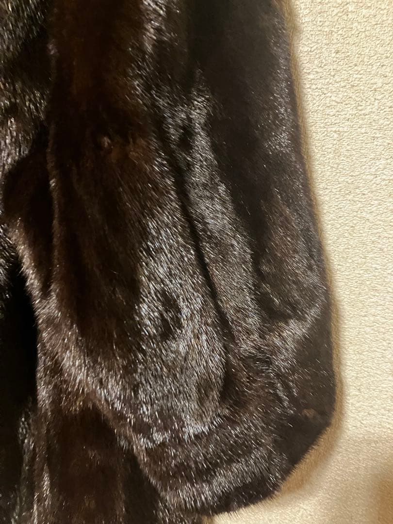 EMBA ブラックミンクファーコート　毛皮コート