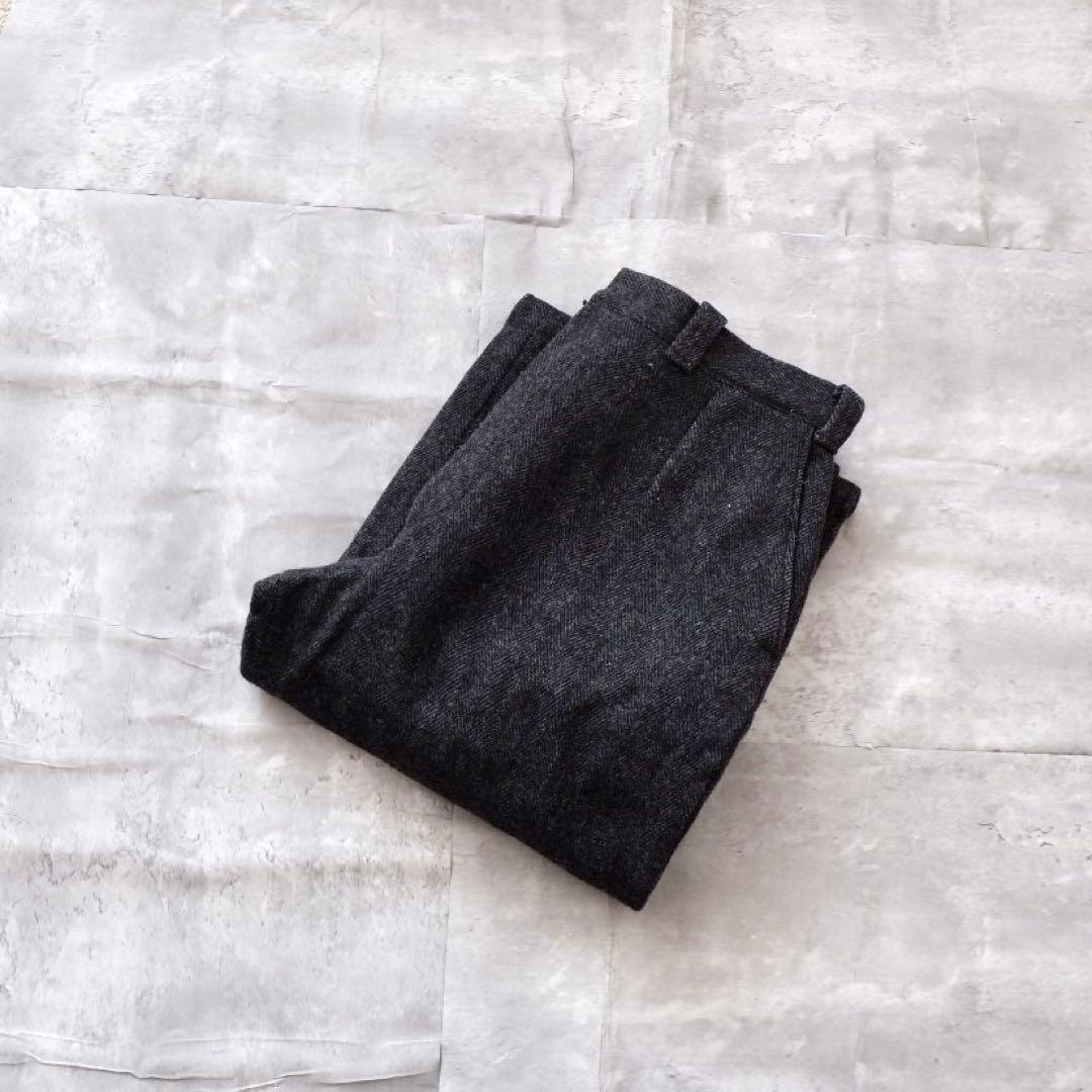 80s 90s MADE IN USA製！エルエルビーン グレー ウールパンツ