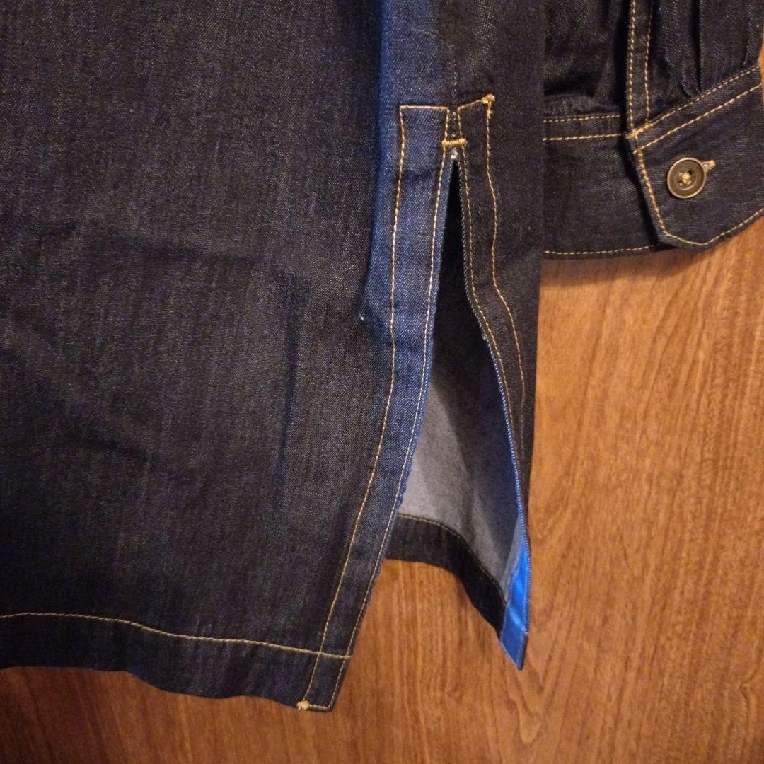 アルベロベロ　可愛い刺繍のデニムチュニック、羽織としても