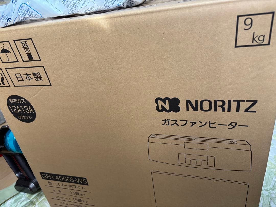 未開封 NORITZ ガス ファンヒーター GFH-4006S 3m ホース