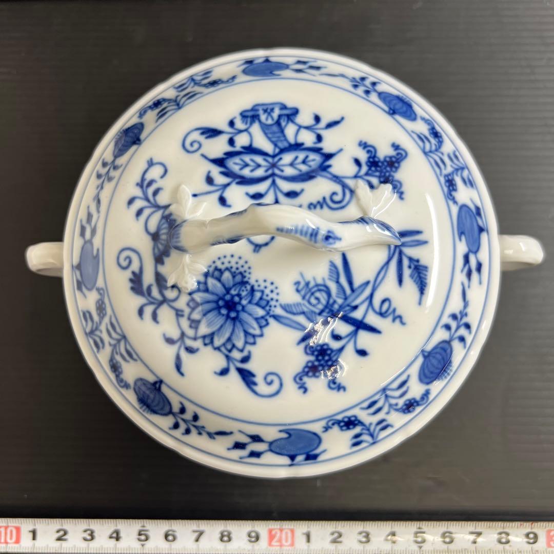 専用マイセンブルーオニオン　スープカップ&ソーサー　共箱　東な7-1221☆1F