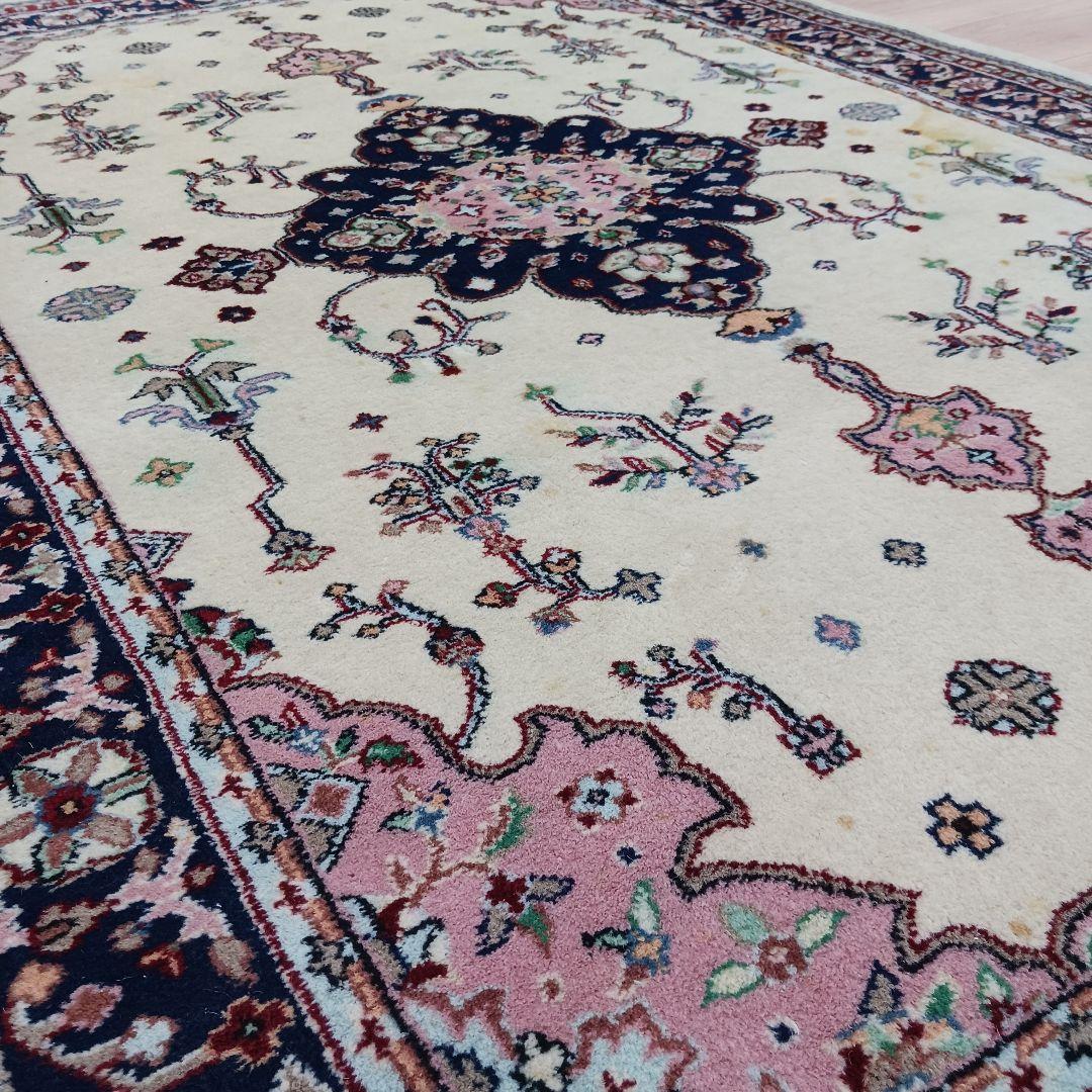 Y3059 パキスタン絨毯 182×125㎝ ウール 手織り トライバルラグ