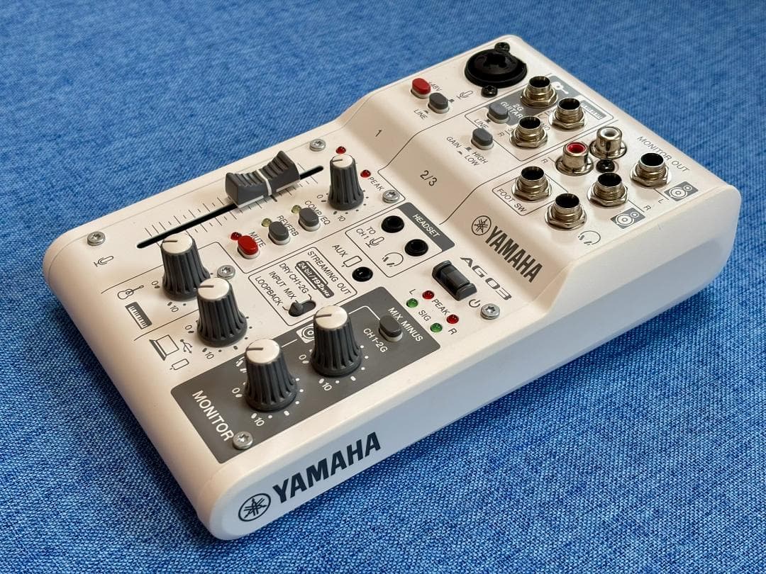 YAMAHA AG03 MK2 オーディオインターフェース ミキシングコンソール
