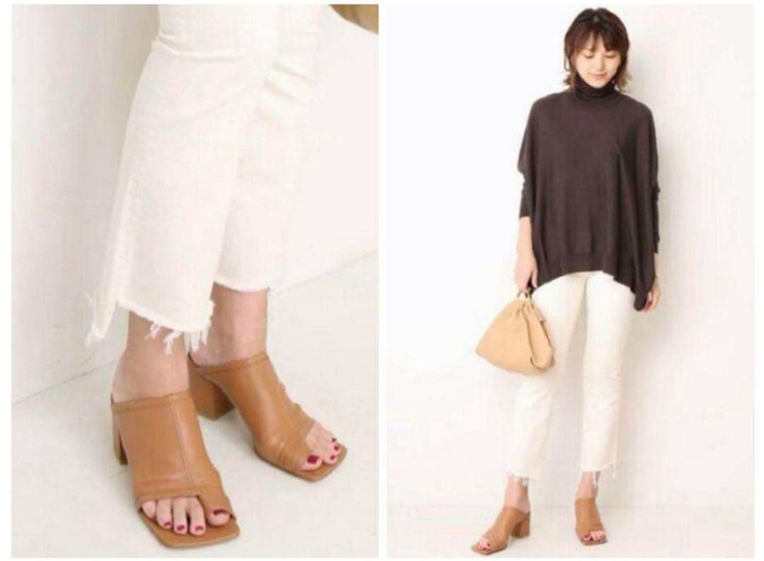 PIPPICHIC ピッピシック STRETCH ミュール 36 キャメル