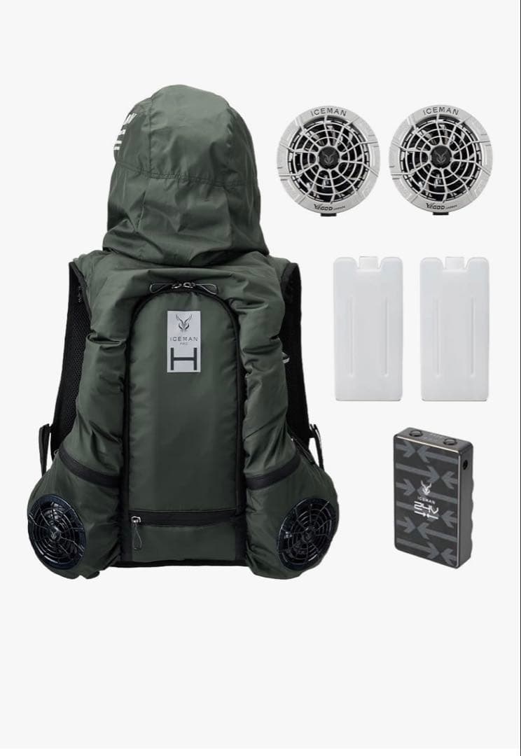 アイスマン PRO X ハイブリッド 2025年 空調水冷服 HYBRIDセット