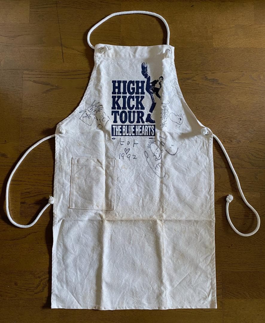 ザ ・ブルーハーツ HIGH KICK TOUR エプロン　サイン入り