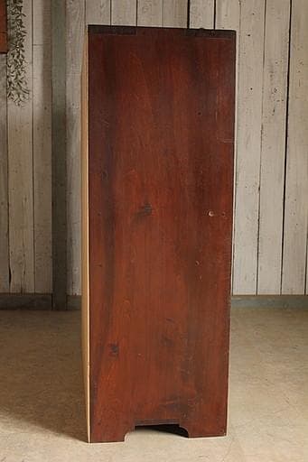 素敵な雰囲気の木枠ガラス戸棚　 食器棚　収納棚　本棚　キャビネット　古家具