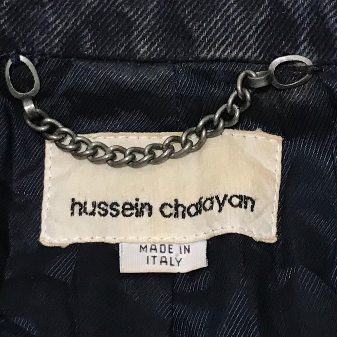 アーカイブ　00s HUSSEINCHALAYAN デニムジャケット　イタリア製