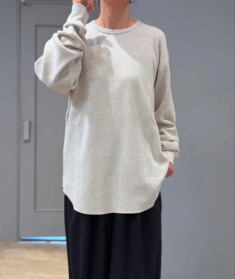 【chimala】WAFFLE CREW TOP 今季　XS新品未使用