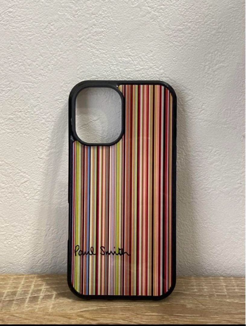 【新品・人気✨】iPhone16 ケース ポールスミス ガラスコーティング