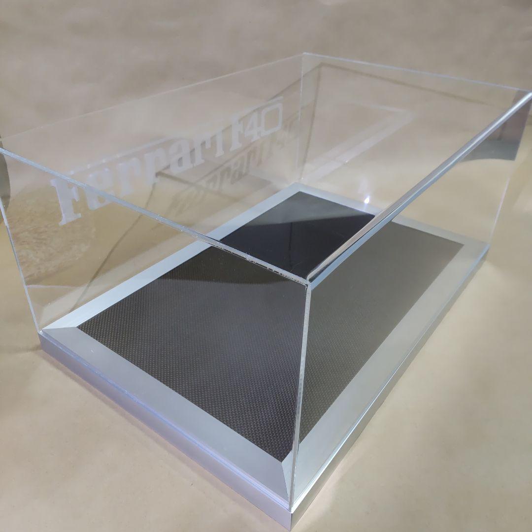 京商 1/12 スケールのダイキャスト製ミニカー フェラーリ F40の専用ケース