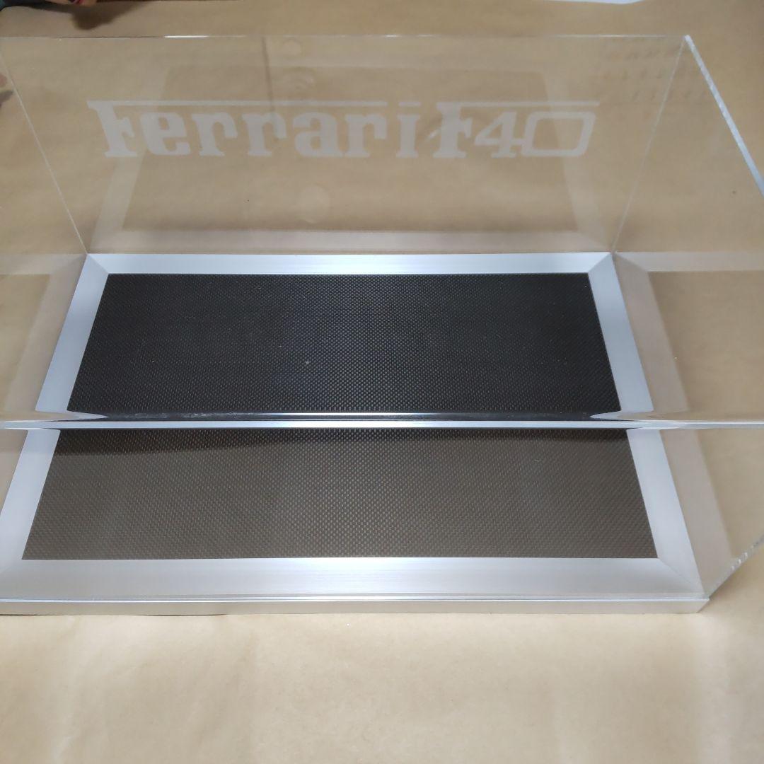 京商 1/12 スケールのダイキャスト製ミニカー フェラーリ F40の専用ケース