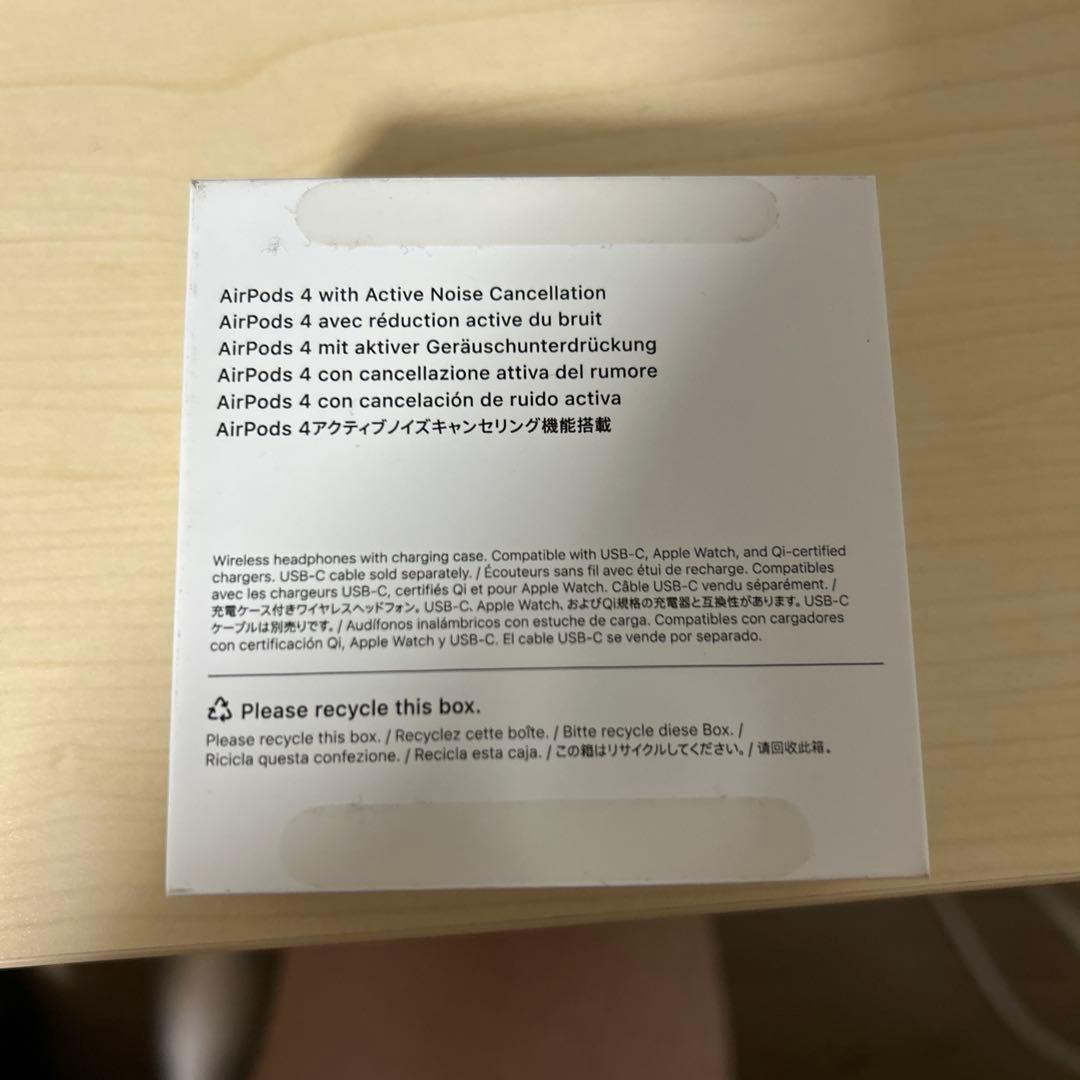 【AppleCare+付】Apple AirPods4 本体