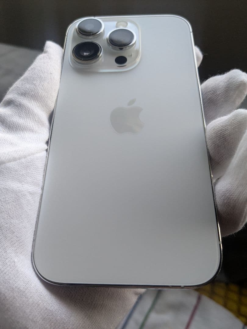 【美品】Apple iPhone 14 Pro シルバー 本体128 SIMフリ