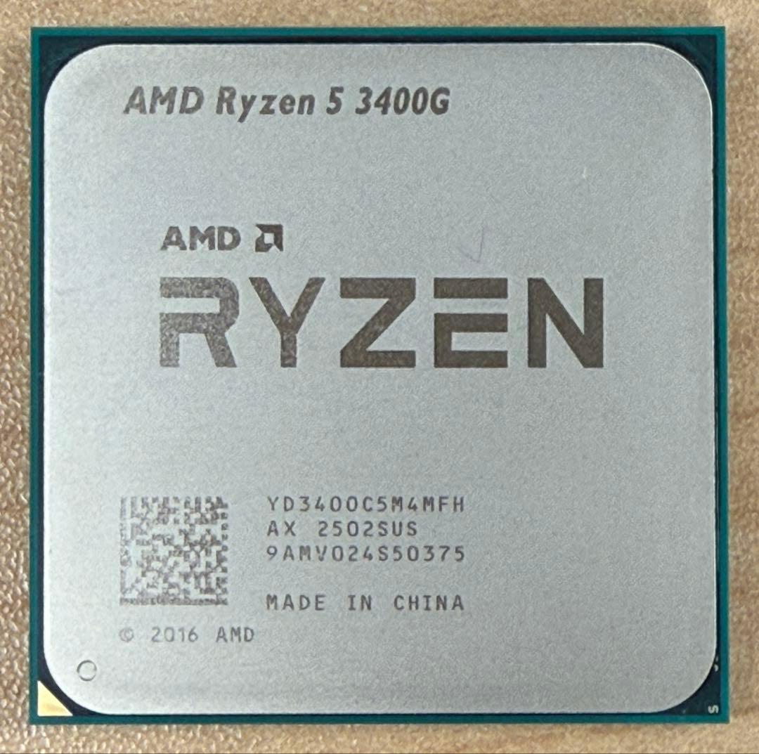 【Windows 11 対応】AMD Ryzen 5 3400G CPU