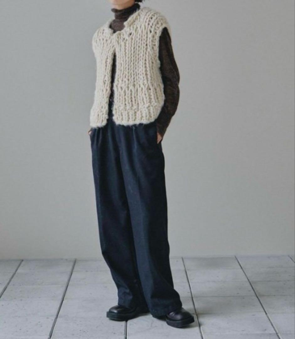 トップス todayful chunky hand knitvest