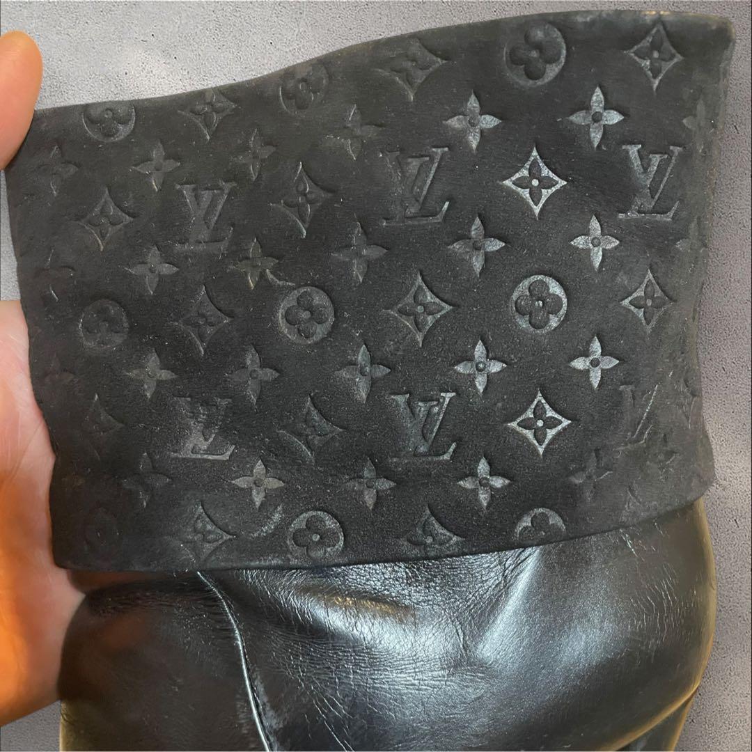 LOUIS VUITTON 24cmレザースエードブーティ37サイズ　付属品有