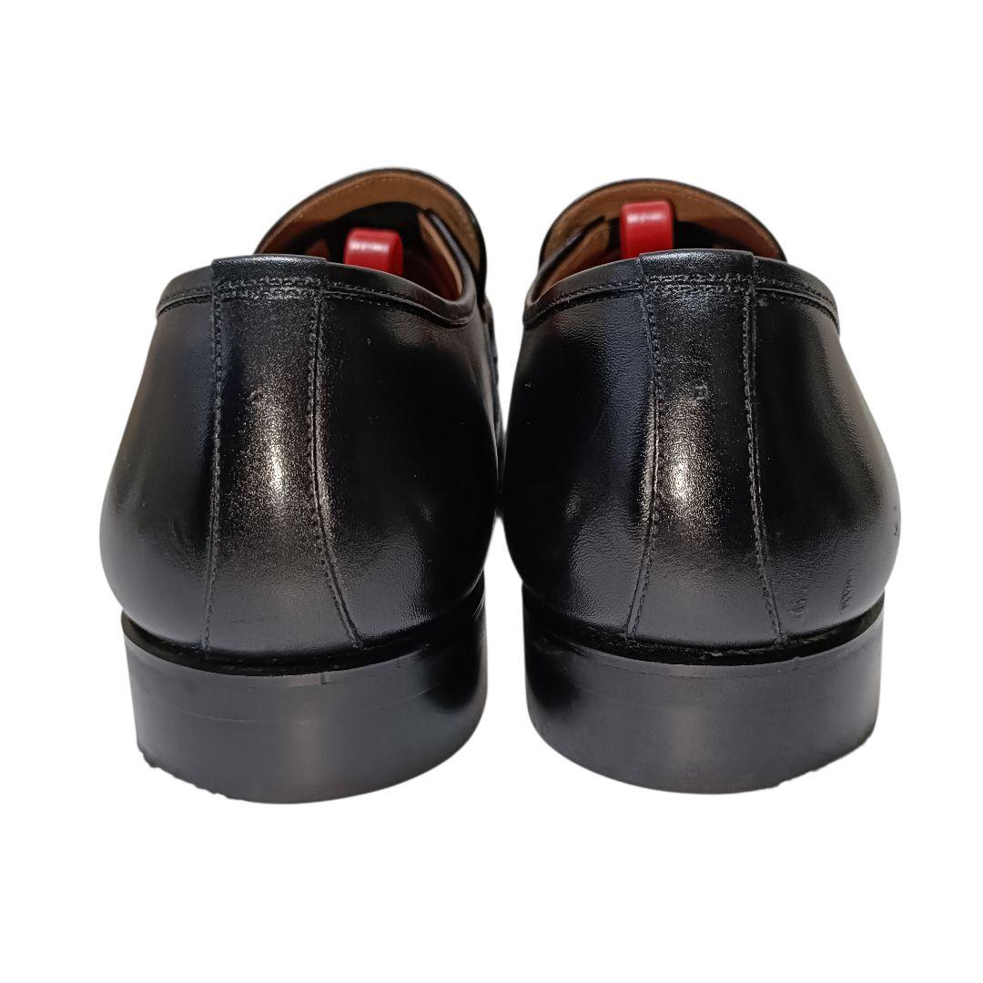 スコッチグレイン　U　モンク　ビジネス　ストラップ　黒　24.5㎝　EEE