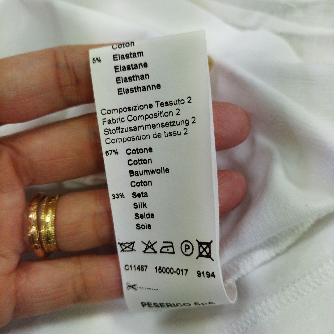 ペゼリコ ペセリコ PESERICO ホワイト バルーンスリーブ シャツ 38