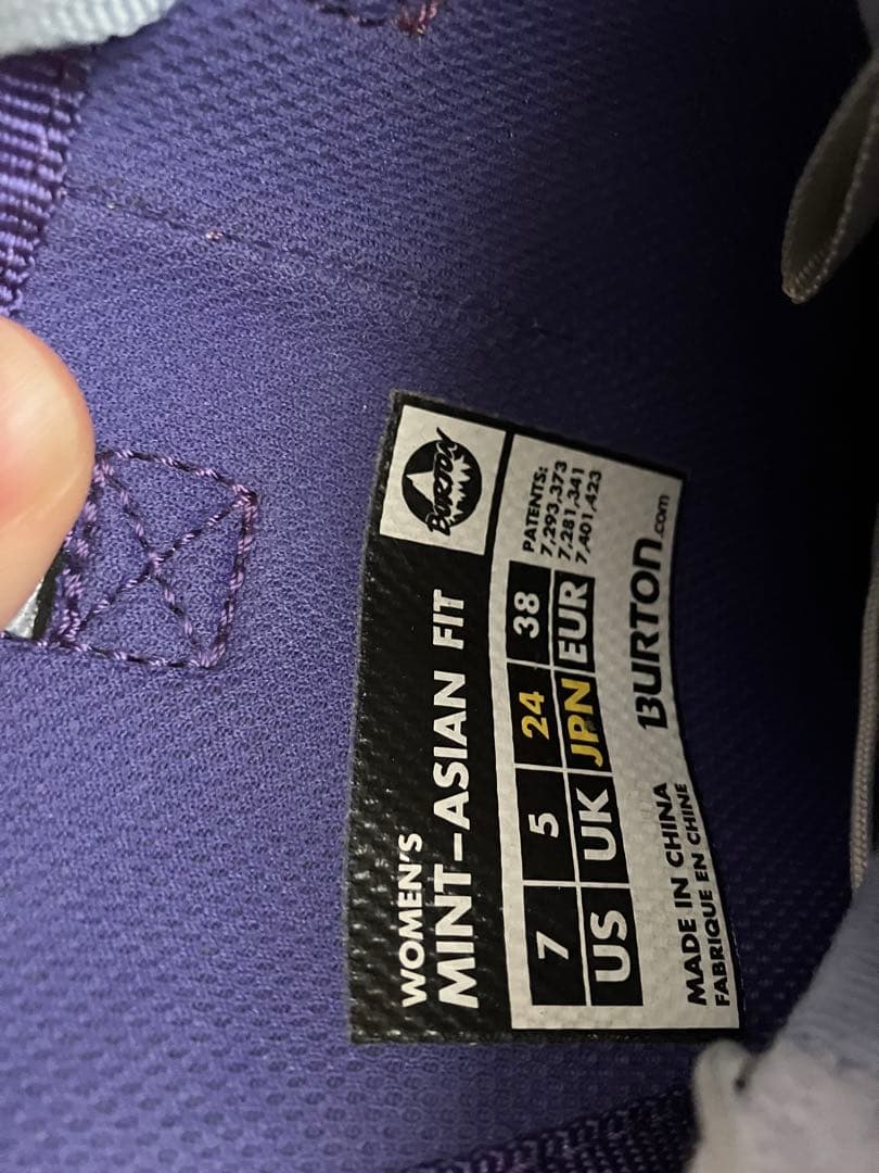 Burton スノーボードブーツ (女性用) パープル　24cm
