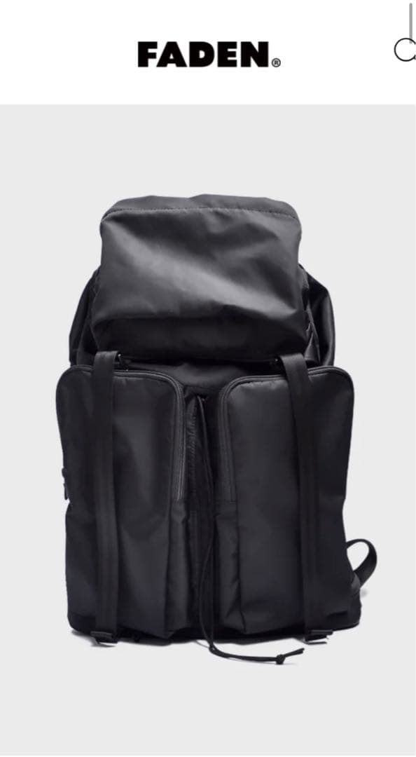 新品　FADEN/ Chaos Lid BackPack 013_Reznor