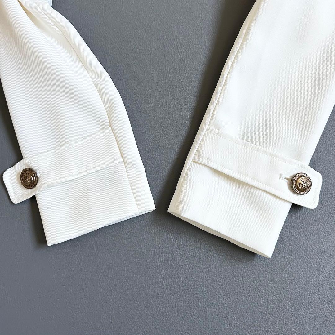 1183y美品 レピピアルマリオ セーラー卒服3点セットアップ 白 150