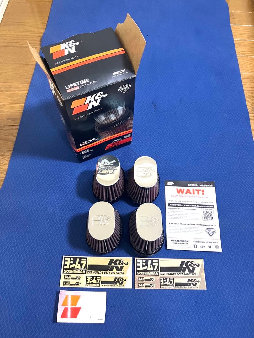 未使用　ヨシムラ　K&N ケーアンドエヌ エアフィルター　カスタムフィルター