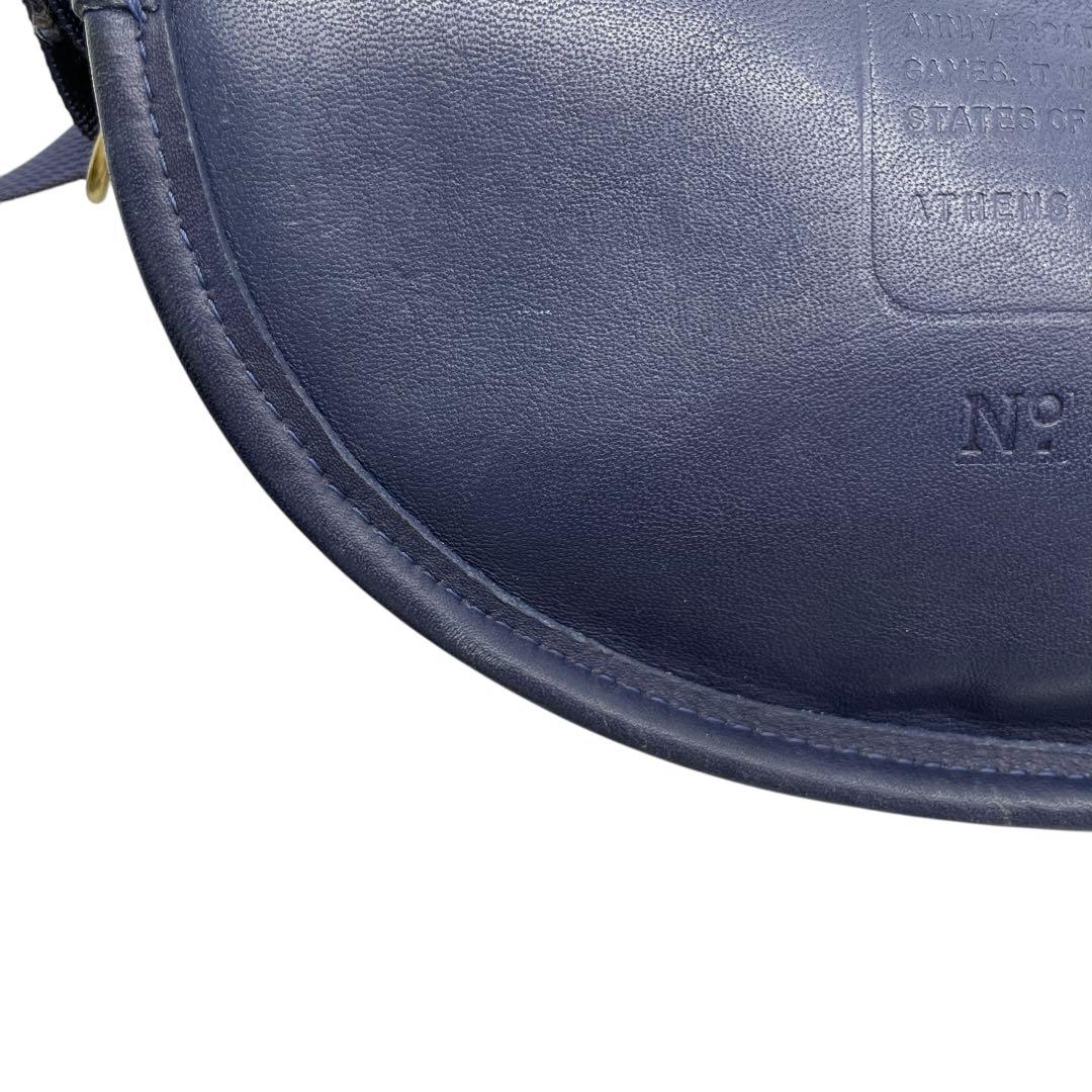 オールドコーチ 0987 ショルダーバッグ アトランタ 三日月 レザー 紺色