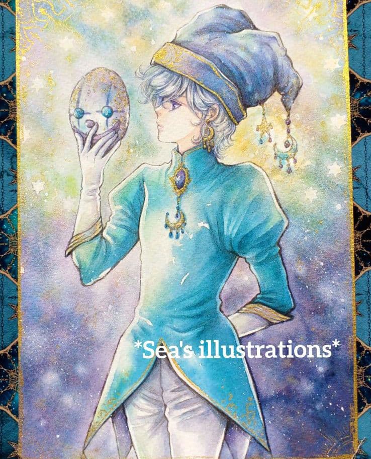 ◆クラウンの少年◆手描きイラスト