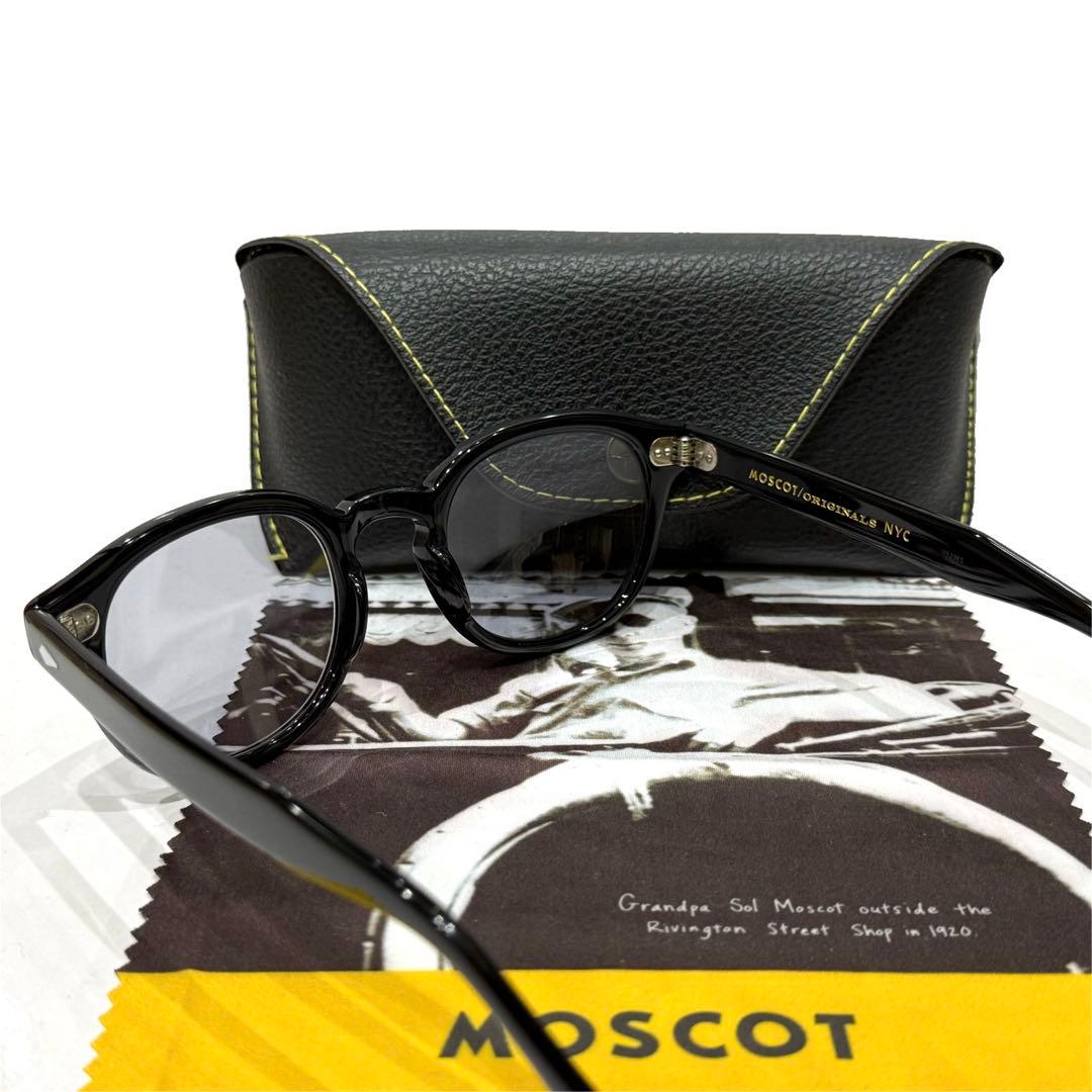 【極美品】正規品 モスコット レムトッシュ 49 黒 新品ライトグレーレンズ