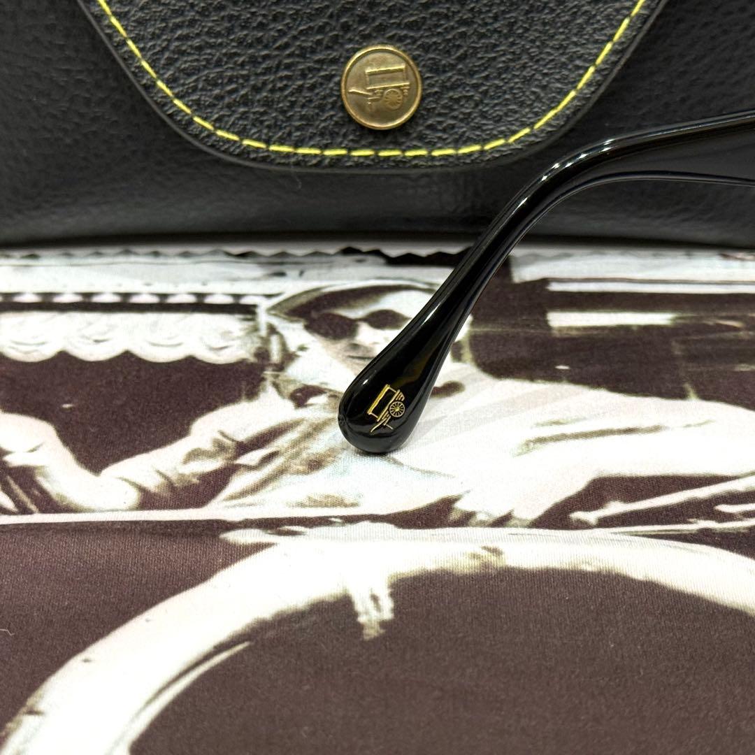 【極美品】正規品 モスコット レムトッシュ 49 黒 新品ライトグレーレンズ