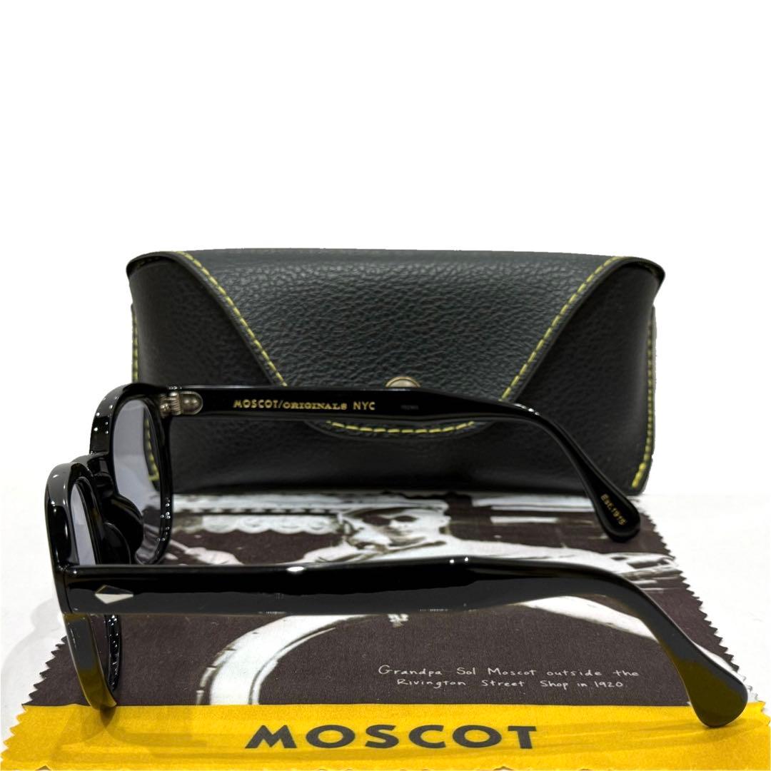 【極美品】正規品 モスコット レムトッシュ 49 黒 新品ライトグレーレンズ