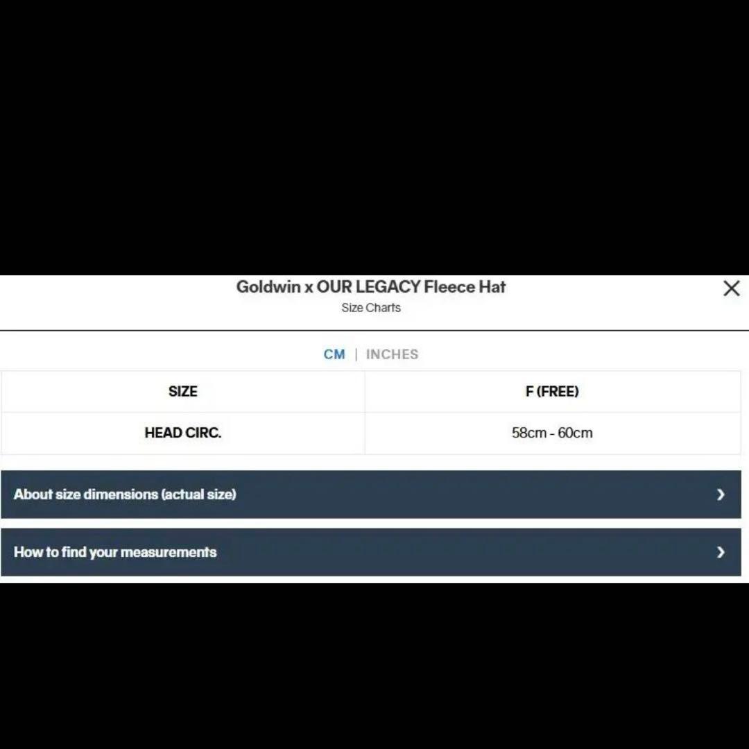 帽子 Goldwin x OUR LEGACY Workshop Fleece Hat