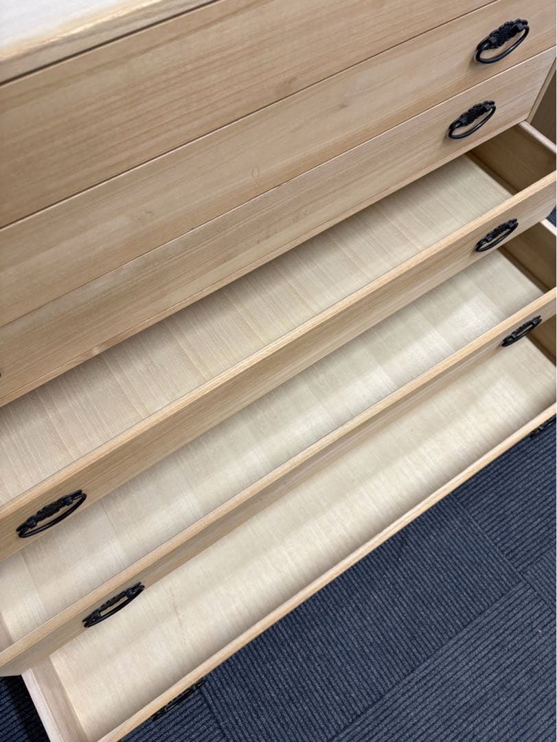 桐たんす 6段 着物用 和ダンス 収納 桐箪笥 関東圏～関西圏送料込み