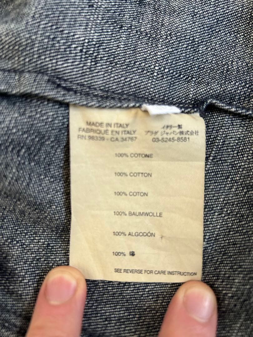 希少miu miu 定価70,000 イタリア製デニムジャケット