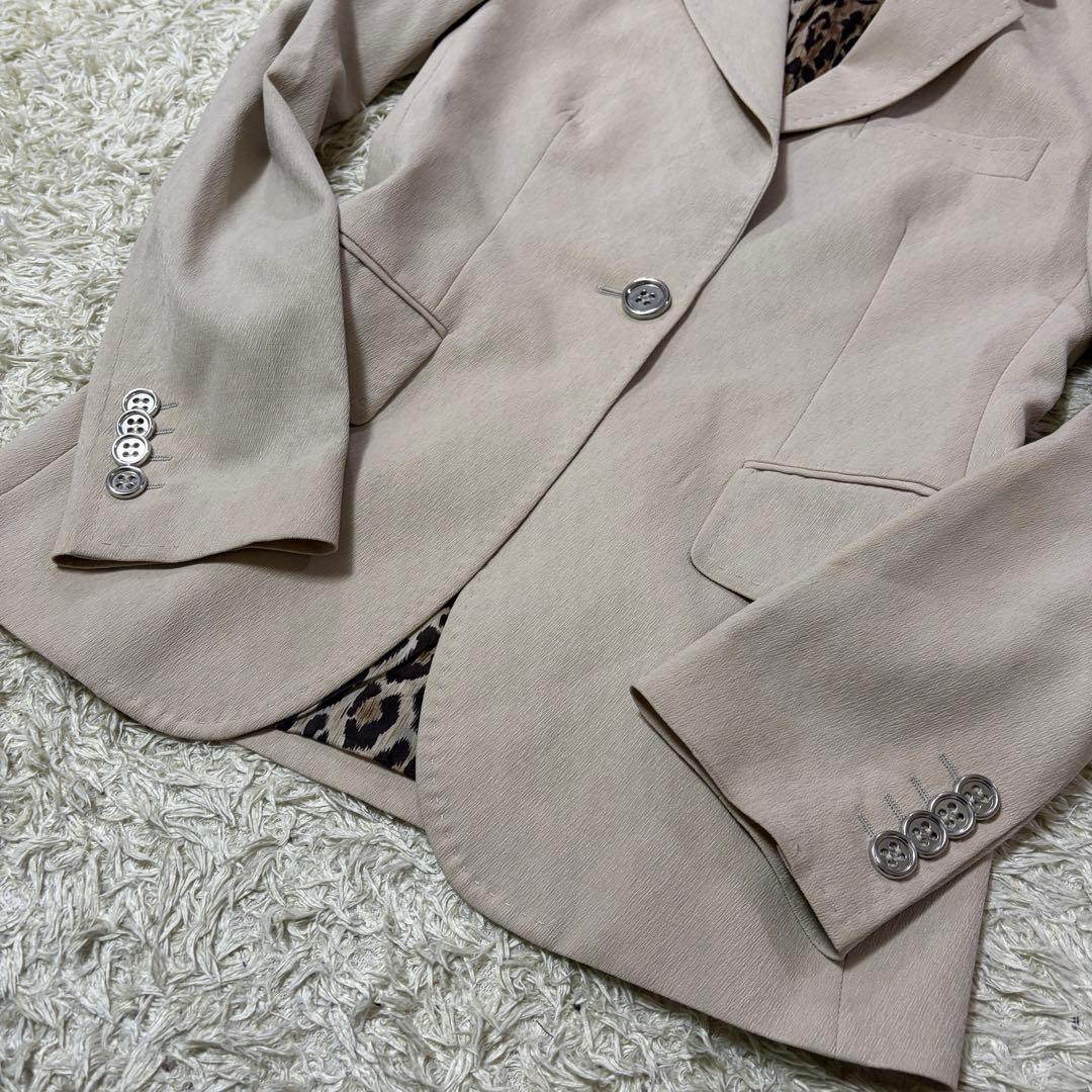 ドルチェ＆ガッバーナ ドルガバ ロゴ金具 レオパード テーラードジャケット