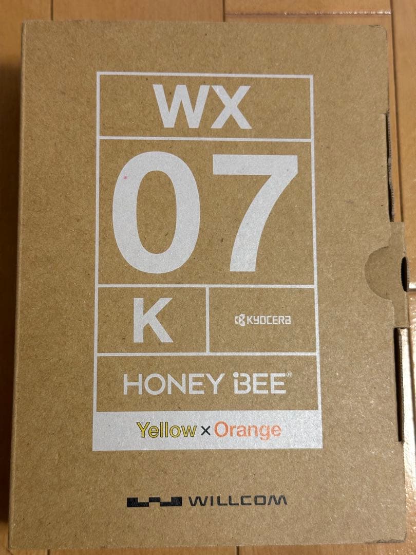 KYOCERA HONEY BEE WX07K 本体　イエロー×オレンジ