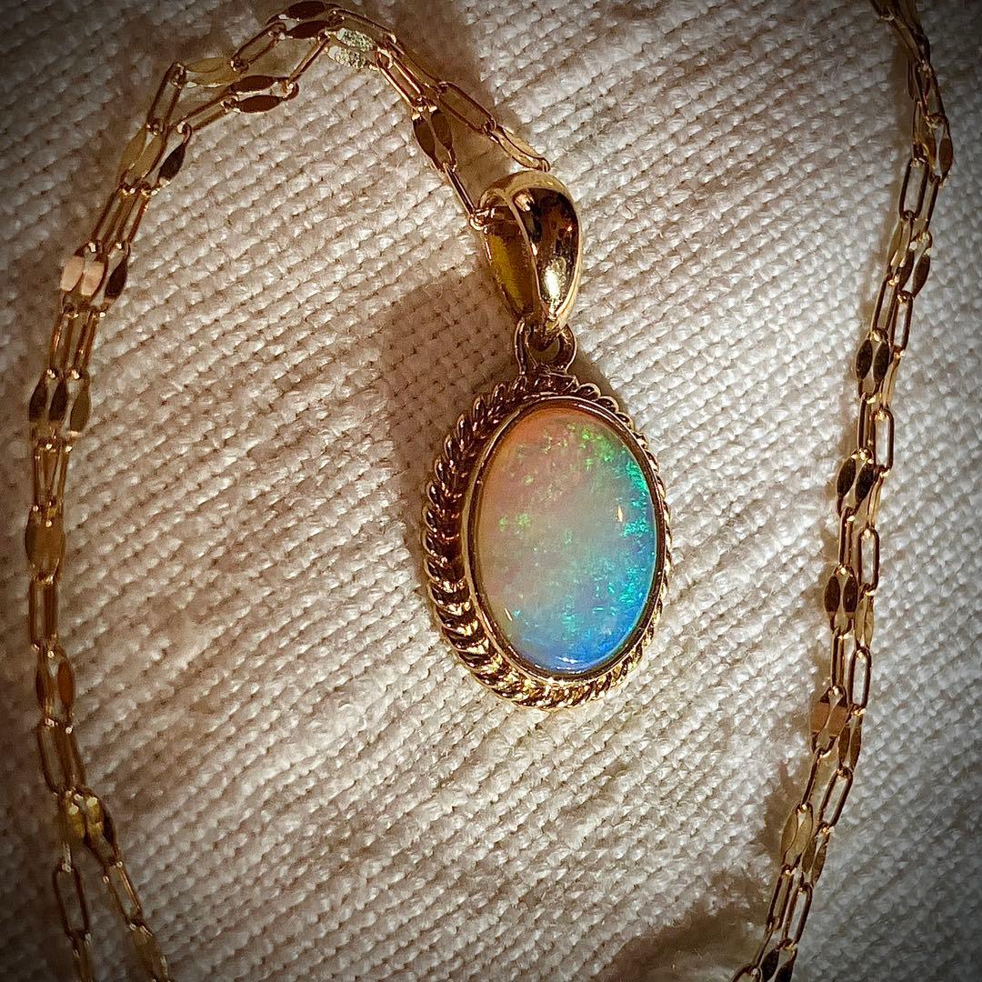 こ*丸様 k18 オパールペンダントトップ＆k18チェーン