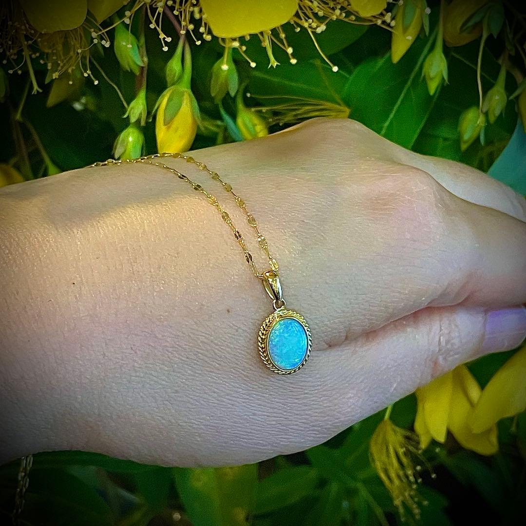 こ*丸様 k18 オパールペンダントトップ＆k18チェーン